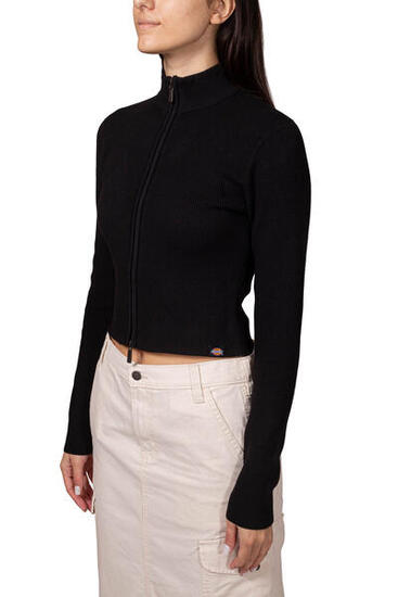 Trui met korte rits - Sportswear - Dames - East Helena - Slim fit - Zwart