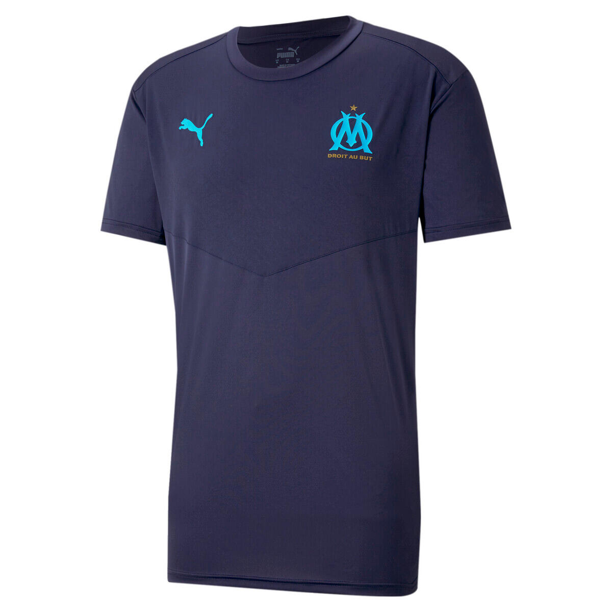 Puma - Maillot Puma Om Warmup - Maillot Manches Courtes - Bleu - S - Decathlon