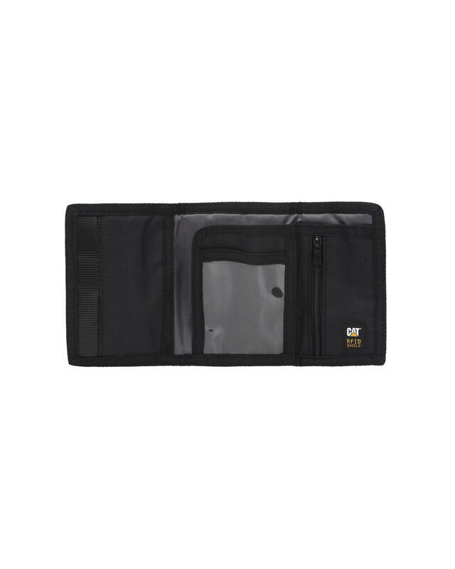 Caterpillar CAT Riley Wallet 84352 – AOP Camo Black/Grey/Yellow 634 2/3