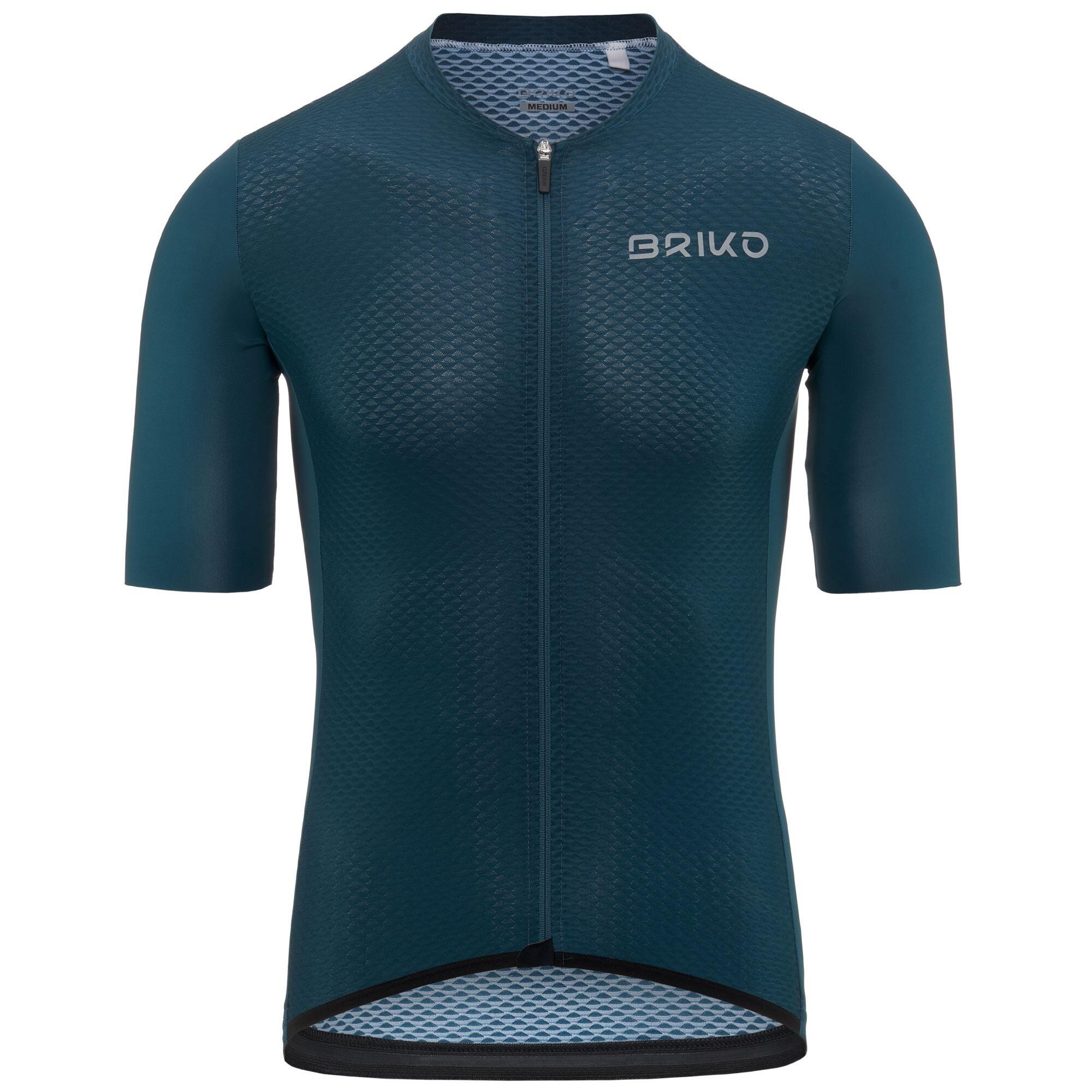 Decathlon Briko Ciclismo Abbigliamento Briko T-shirt Blu Da Uomo