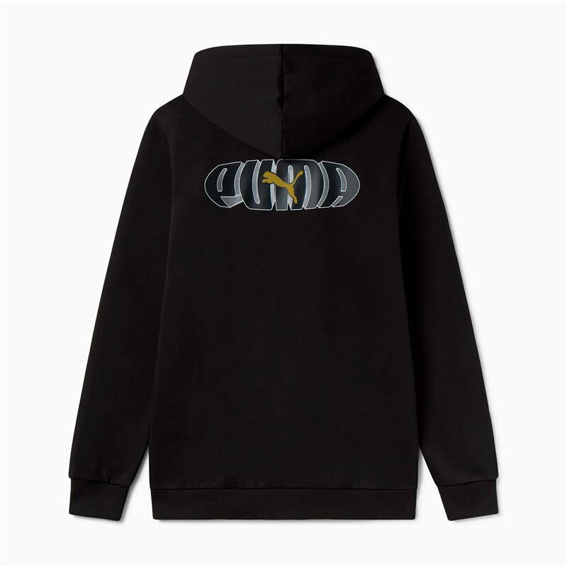Men's Puma Ess graphic hoodie Black 3/5