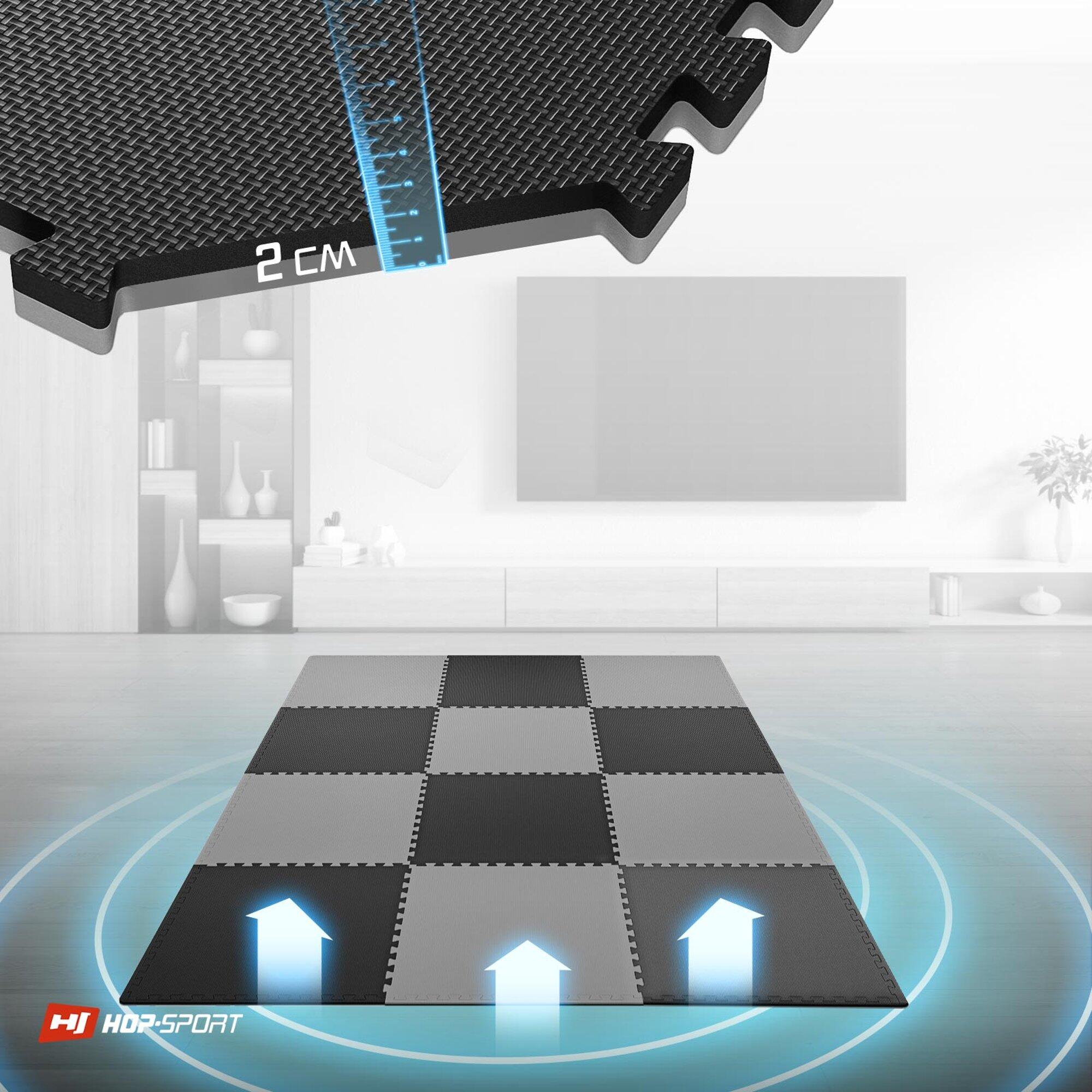 Alfombra puzzle EVA 2cm negro/gris - 12 piezas 7/7