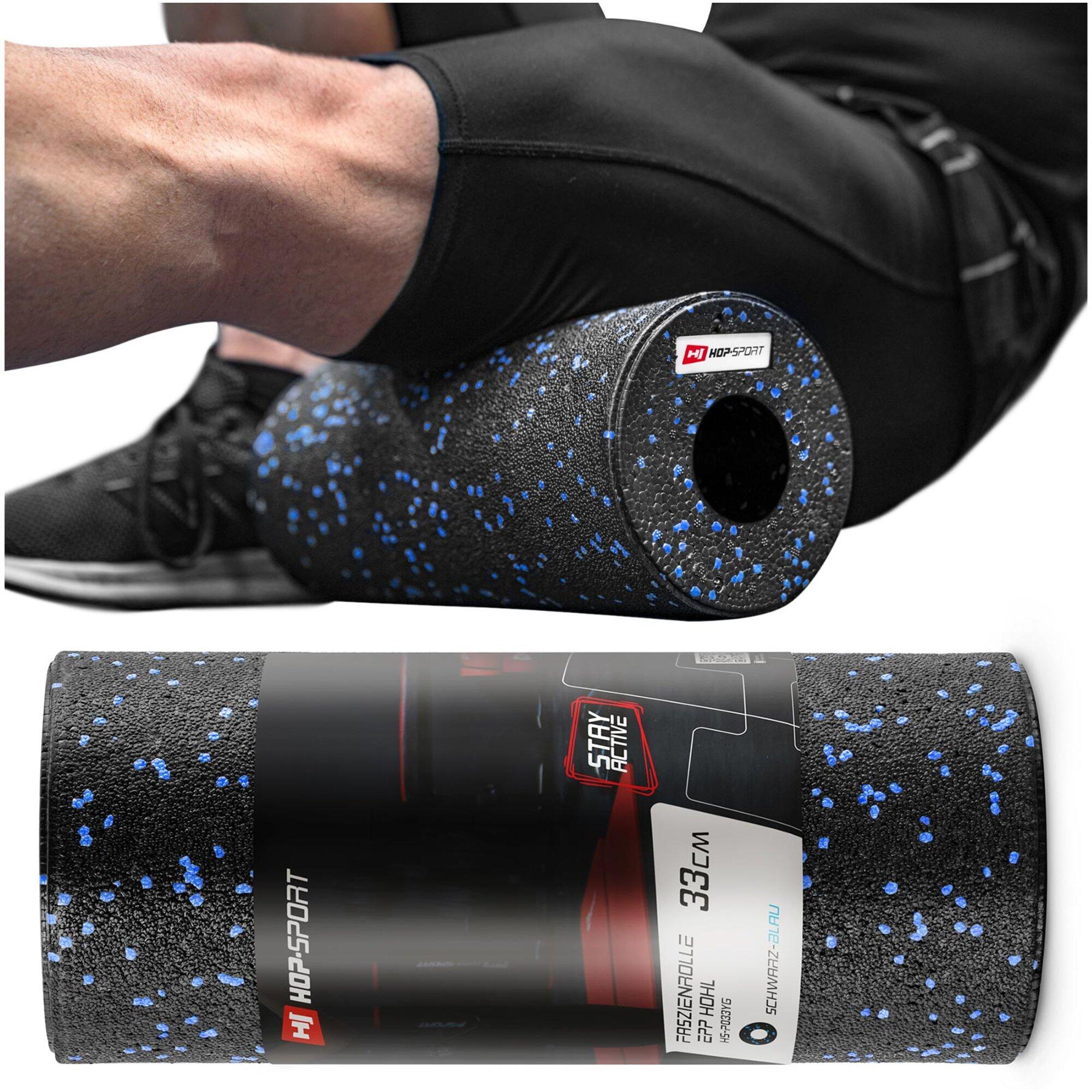 Rodillo de masaje EPP hueco 33cm azul 7/7