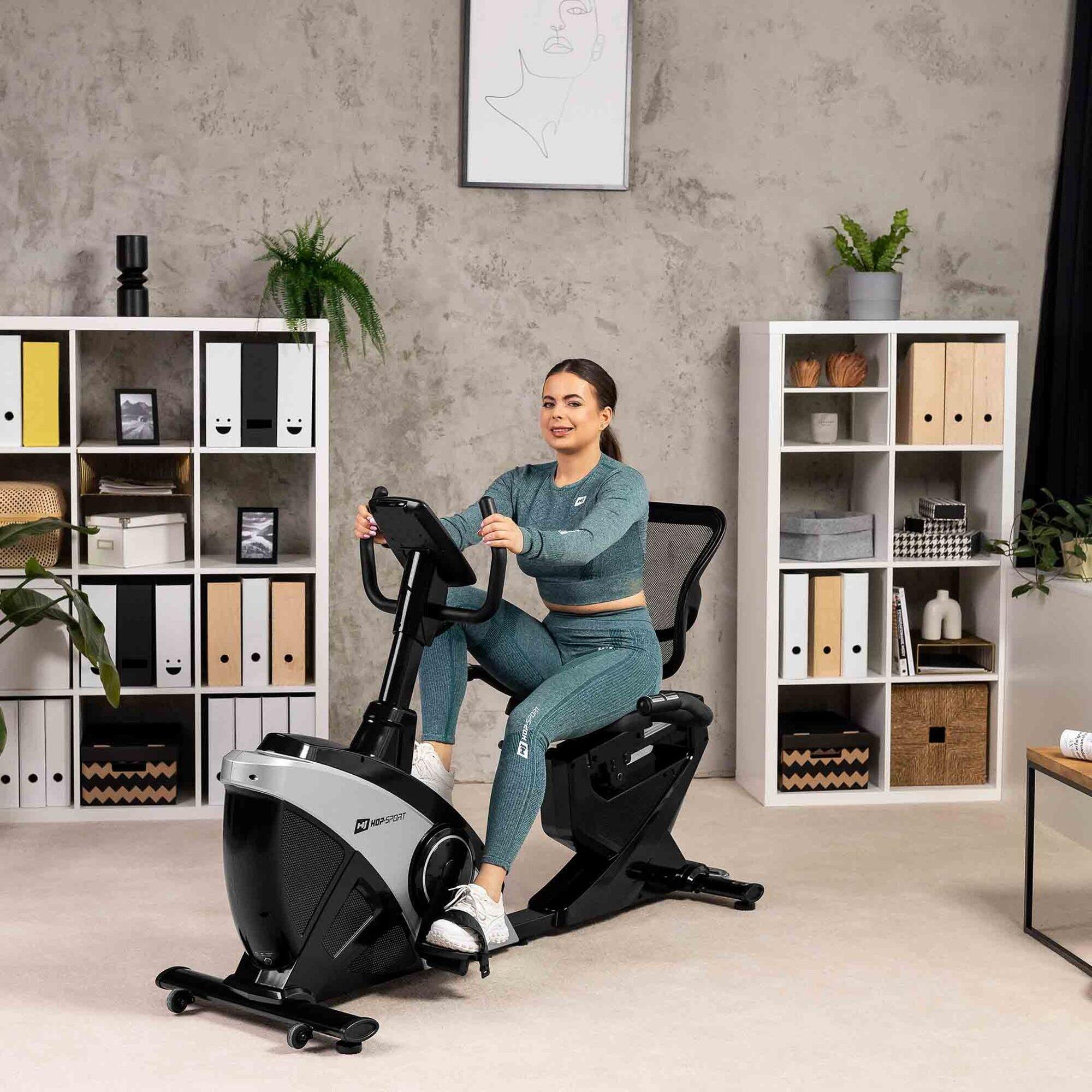 Vélo d'appartement allongé Hop-Sport Helix 7/7