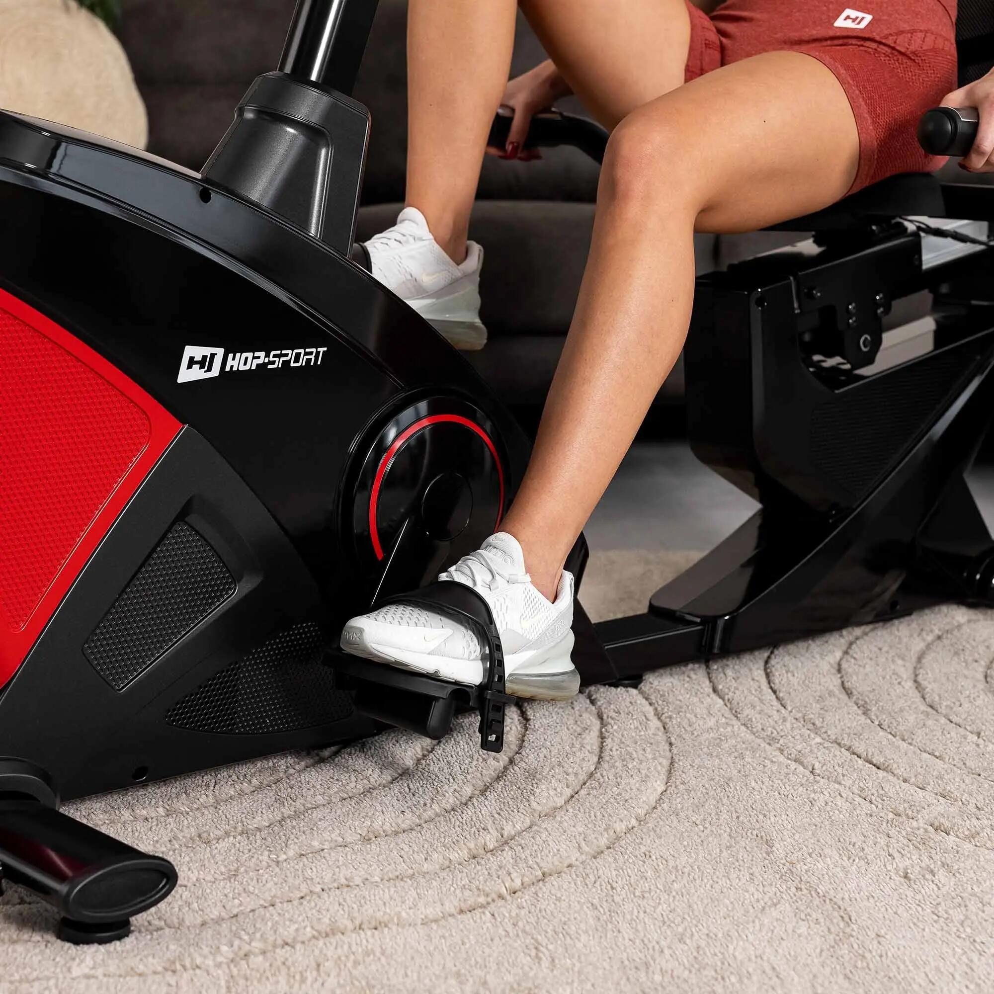 Bicicleta reclinada electromagnética HS-070L Helix roja 3/7