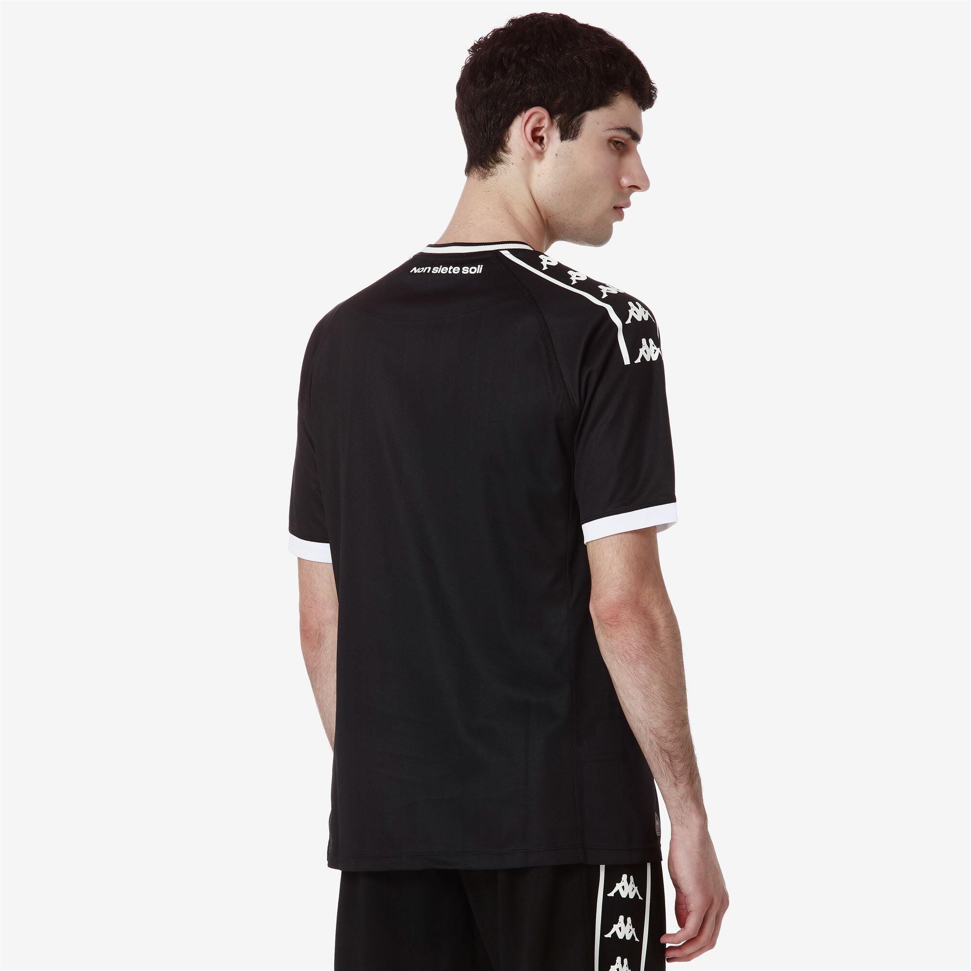 t-shirt da uomo in poliestere nero da fitness 6/7