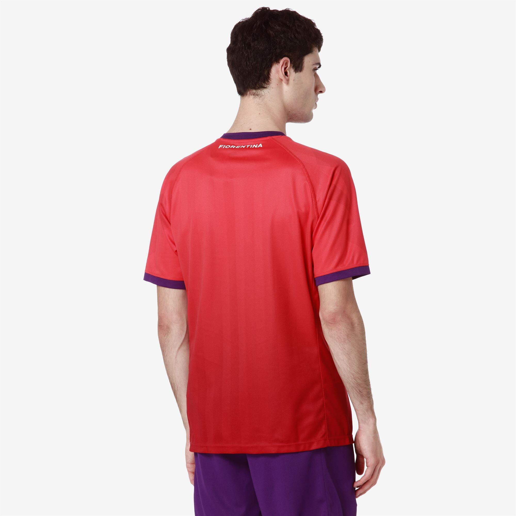 T-Shirt ACF Fiorentina da Bambino in Poliestere riciclato Rosso 3/7