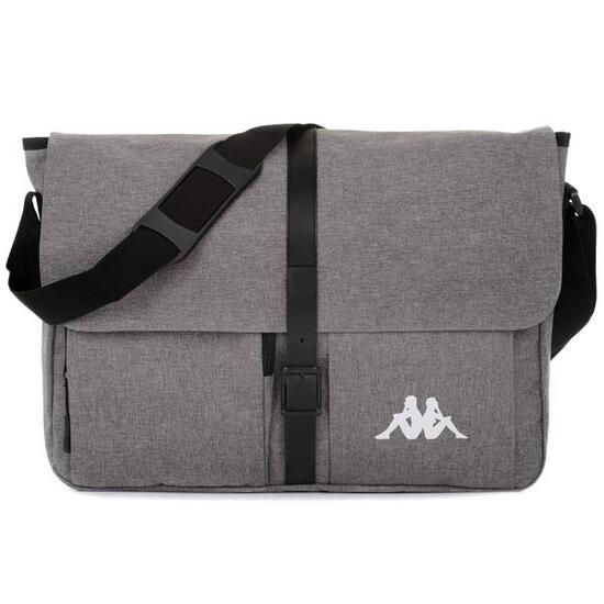 Sacca da uomo donna in poliestere grigio da palestra