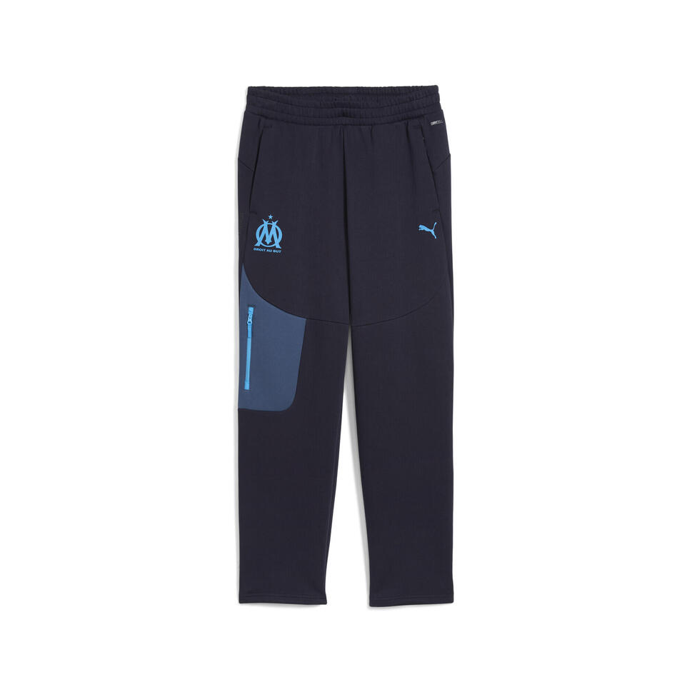 Męskie spodnie dresowe Olympique Marsylia PUMATECH PUMA New Navy Bleu Azur Blue