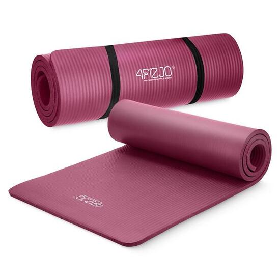 Tappetino fitness yoga pilates NBR extra spesso palestra 180x60x15 cm 4FIZJO
