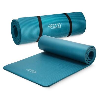 Tappetino fitness yoga pilates NBR extra spesso palestra 180x60x15 cm 4FIZJO