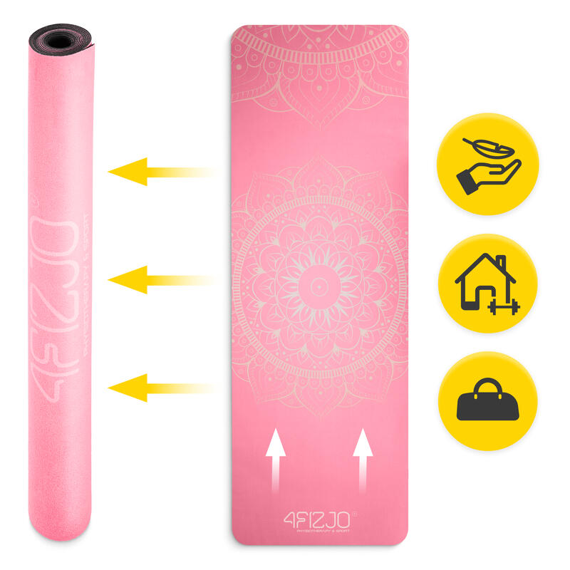 Saltea de yoga din piele de căprioară 1,5 mm 4FIZJO