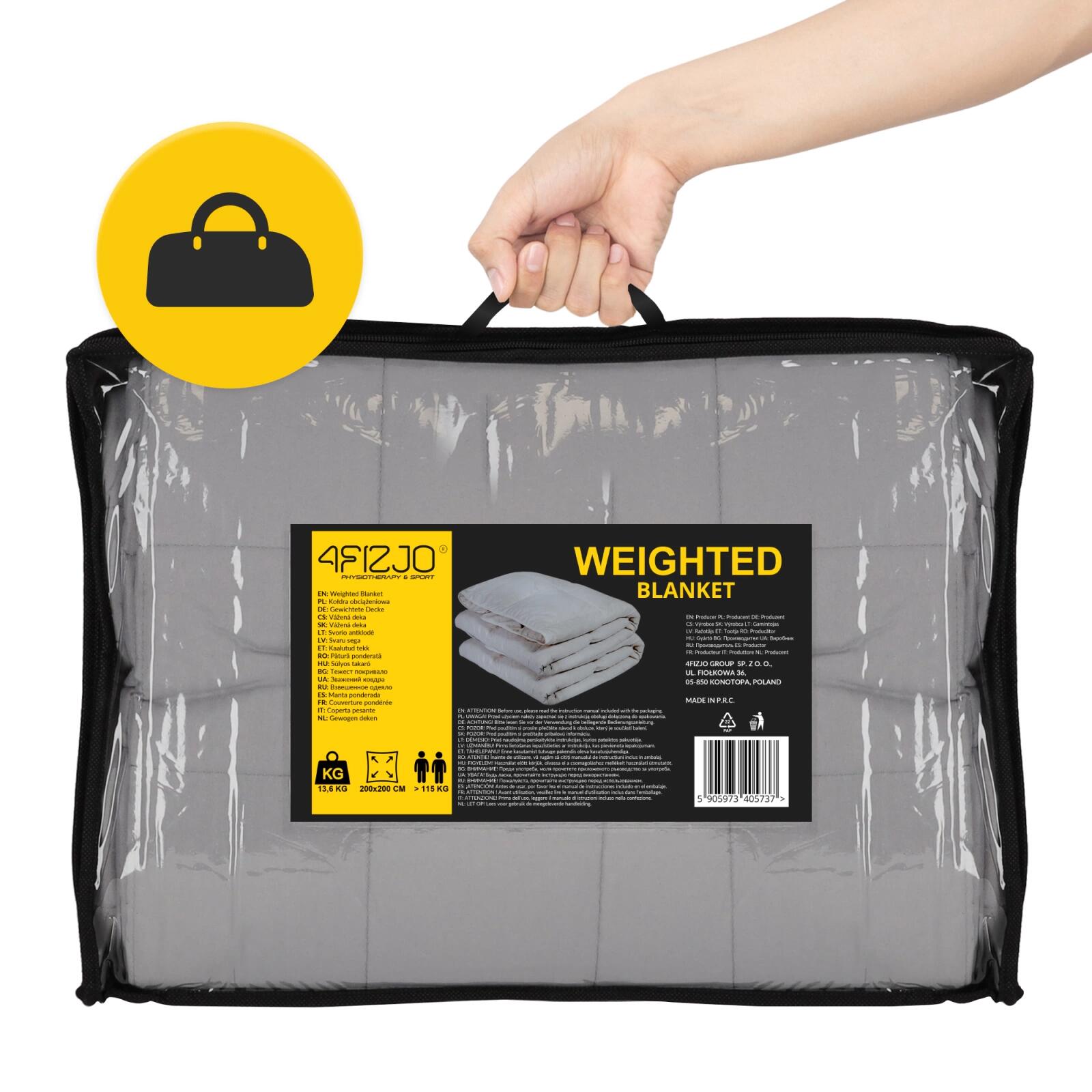 Gewichtsdecke 13,6 kg 4FIZJO WB04 XXL Schwere Therapiedecke 7/7