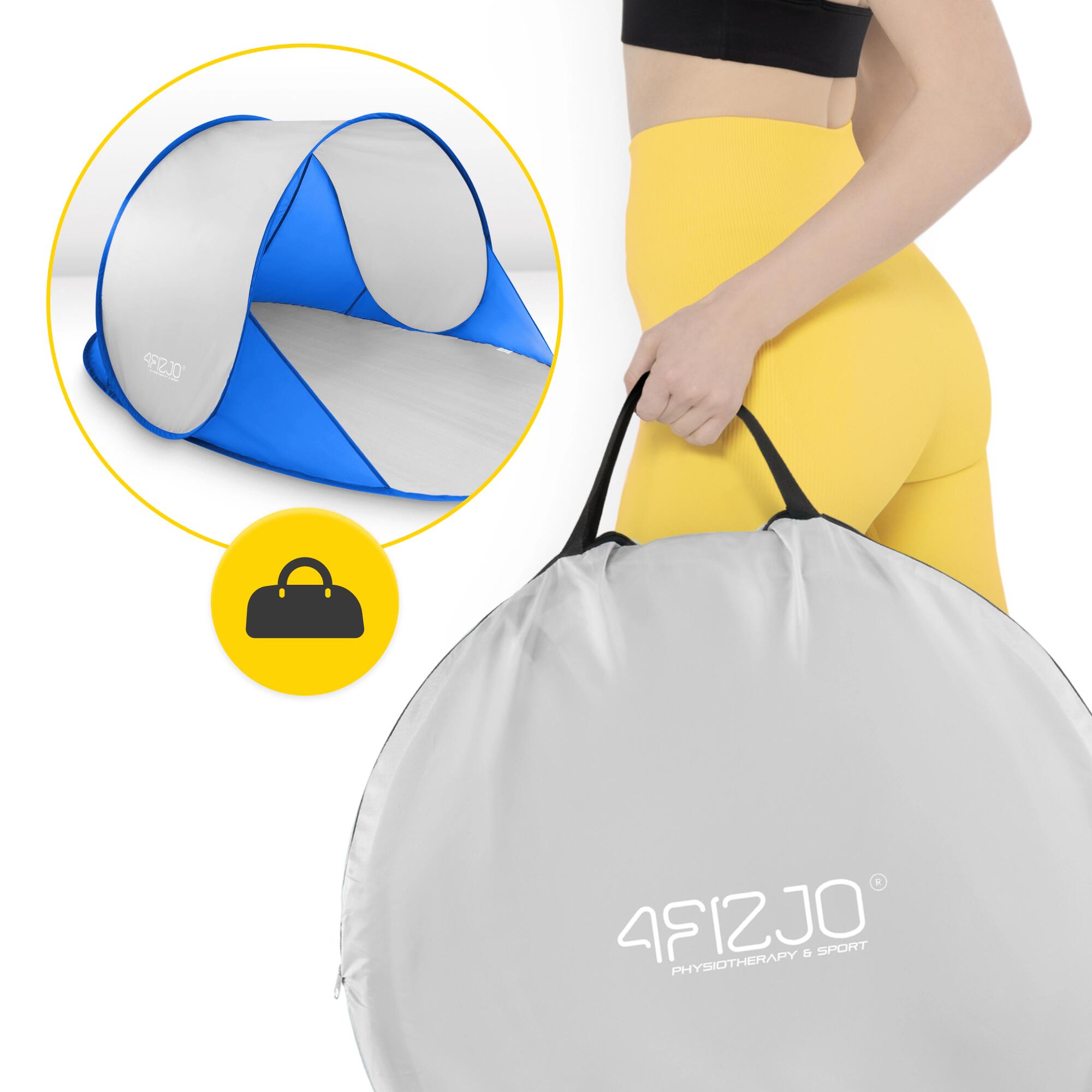 Strandtent pop-up zelfopzettend UV30+ 2-persoons compact 4FIZJO 3/7