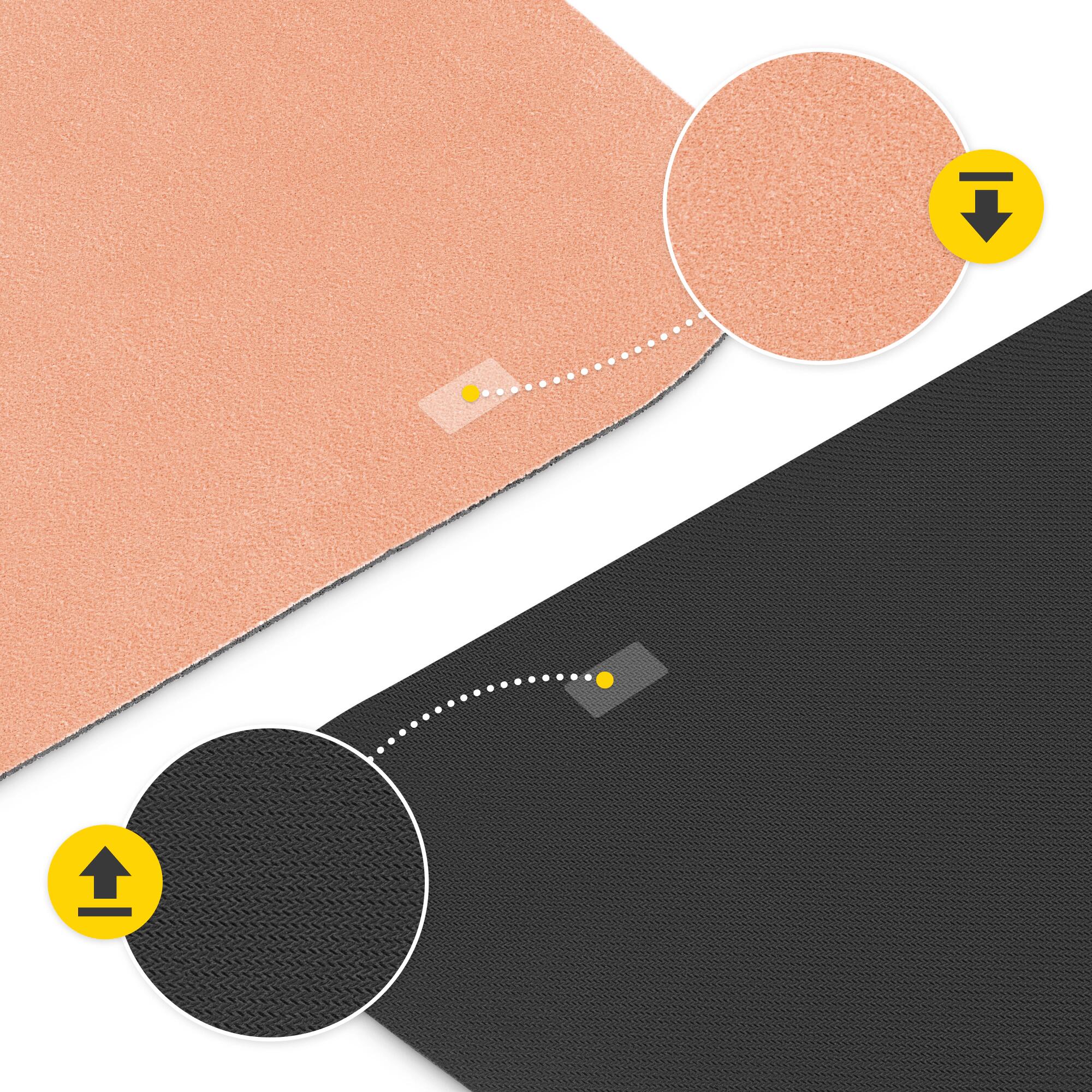 Wildleder Trainingsmatte für Yoga 4FIZJO 183 x 61 cm x 1,5 mm 3/7