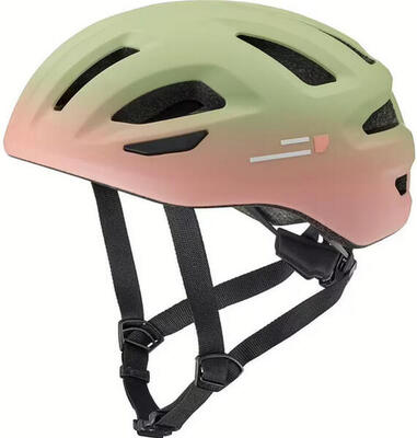 Racefietshelm “spero”, roze-groen gemêleerd, mat