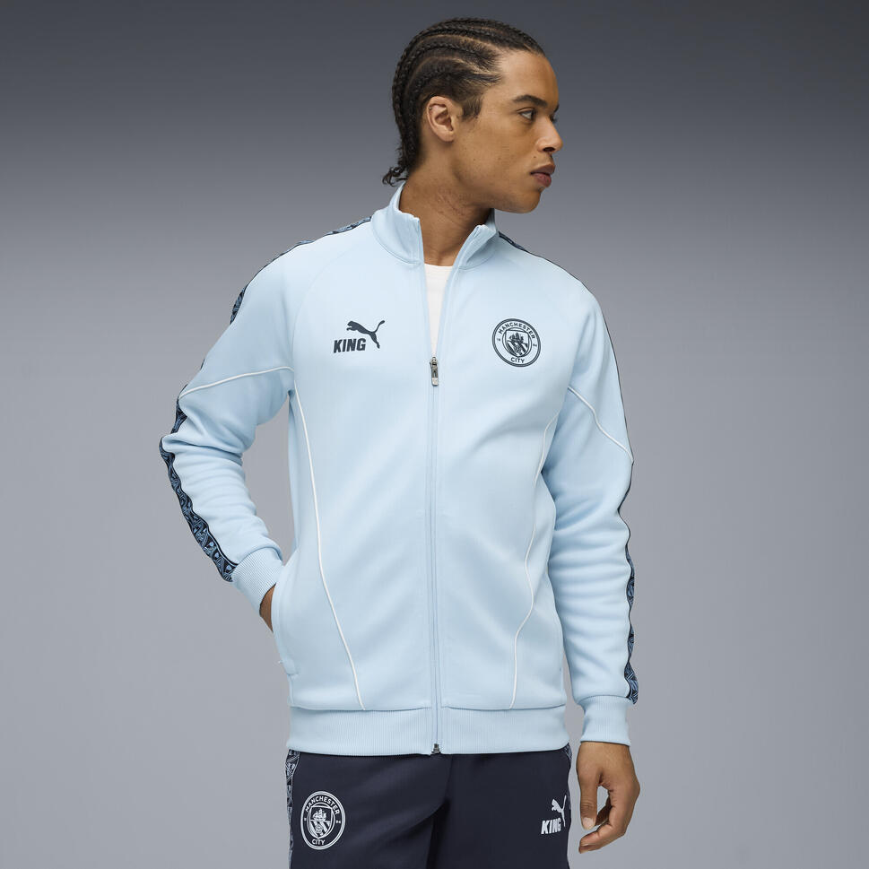 Męska kurtka Manchester City KING Anthem PUMA Silver Sky Deep Navy Blue