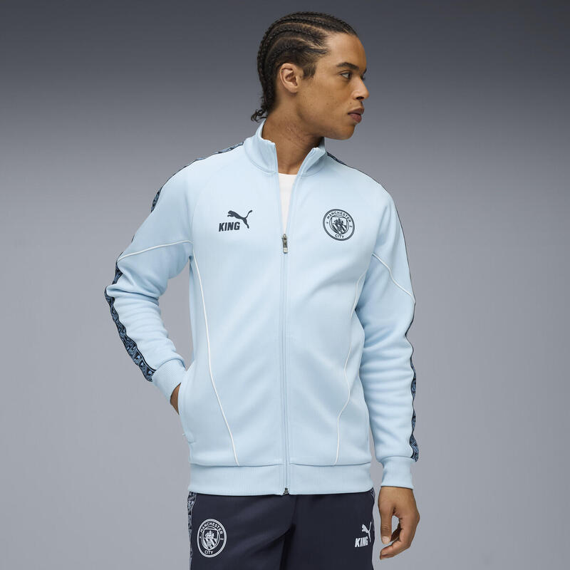 Męska kurtka Manchester City KING Anthem PUMA Silver Sky Deep Navy Blue