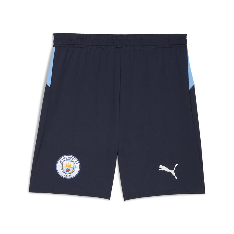 Șort bărbați material ușor, talie elastică Manchester City 25/26, alb PUMA