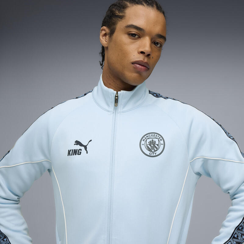 Męska kurtka Manchester City KING Anthem PUMA Silver Sky Deep Navy Blue