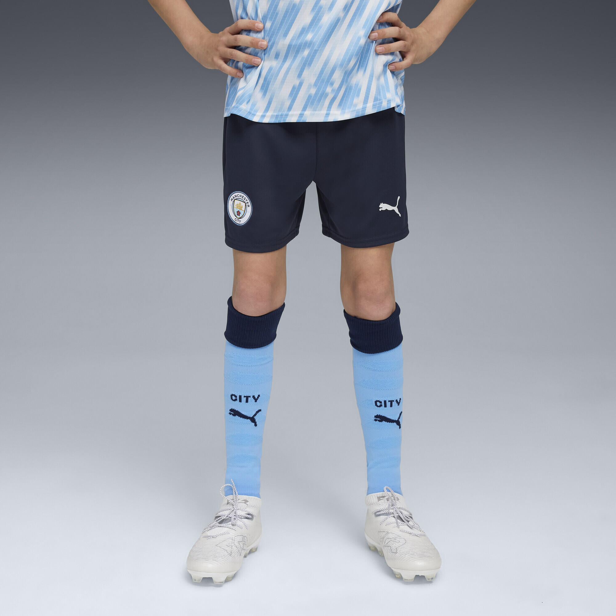 PUMA Shorts Manchester City 25/26 Niños PUMA Deep Navy Team Light Blue