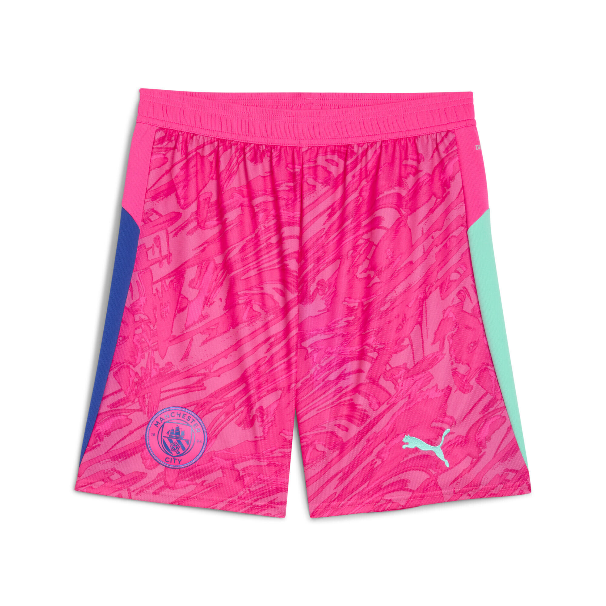 PUMA Shorts de portero Manchester City 25/26 Hombre PUMA Fluro Pink Pes Aquatic Green