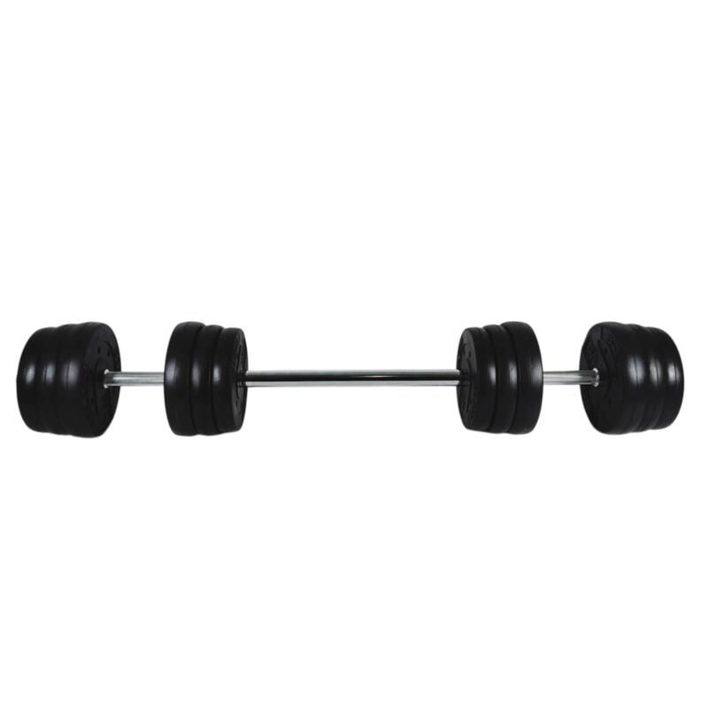 Set gantere si haltera 50 kg Vulkan® conexiuni metalice