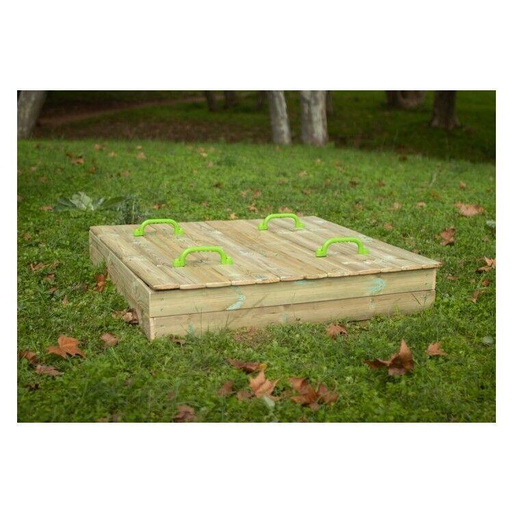 Arenero de madera Masgames OBEN con cubierta de madera M MASGAMES