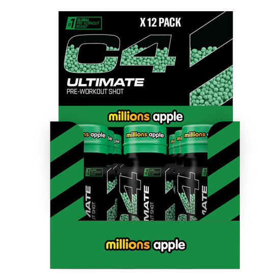 Pre-workout en shot - C4 Ultimate Shots - Millions de Pommes Pack de 12
