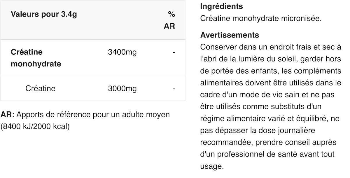 Creatina monoidrato - Creatine COR-Performance - Gusto neutro 2/7