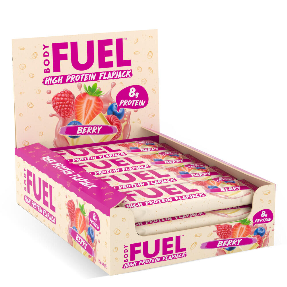Applied Nutrition - Barres Énergétiques - Bodyfuel High Protein Flapjack - Baies - Barre Énergétique - Decathlon