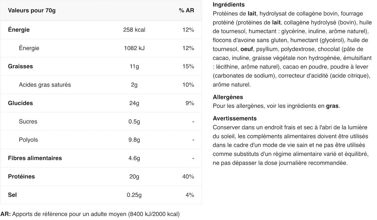 Cookies protéinés - Filled Protein Cookie - Chocolat Vanille 2/3