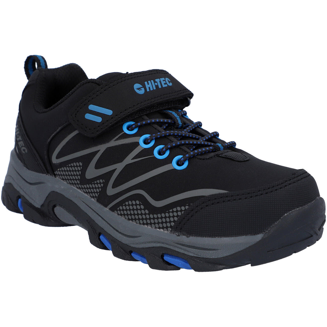 HI-TEC chaussures de randonnée Hi-Tec Blackout Low Jr noir/bleu 6/7