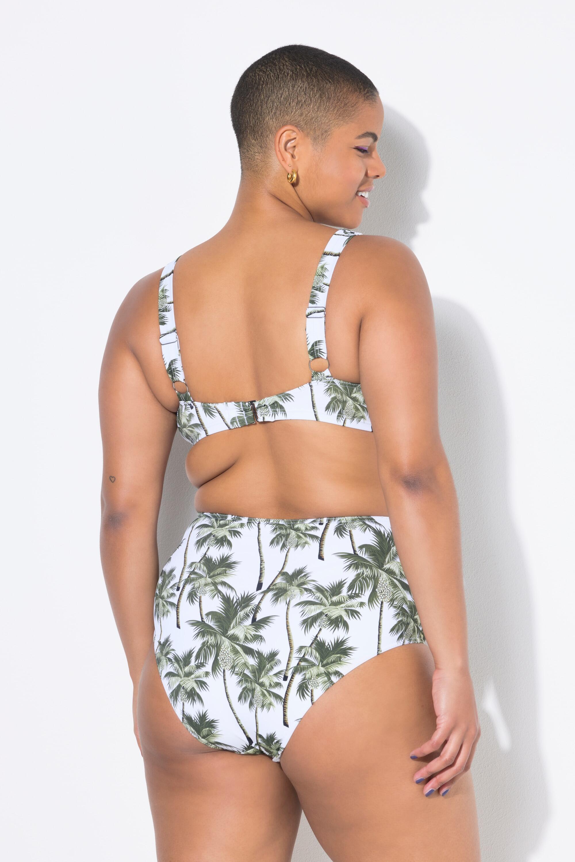 Femme Bas de bikini taille haute imprimé palmiers 2/5