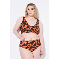 Femme Bas de bikini taille haute imprimé palmiers