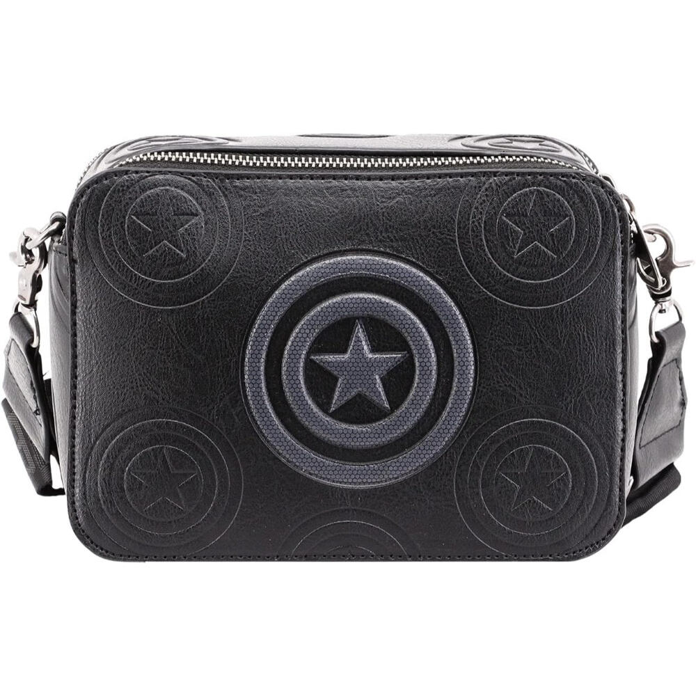 Bolso Bandolera Capitán América Defense Negro 2/3