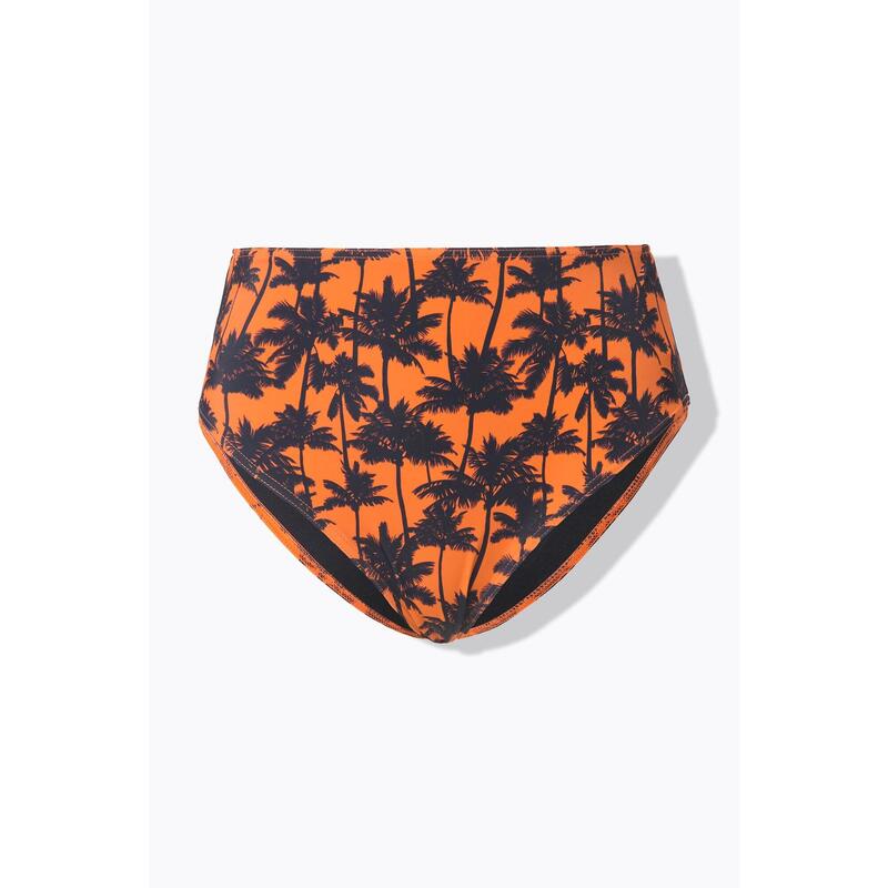 Damskie Figi od bikini wysoki stan nadruk z palmami