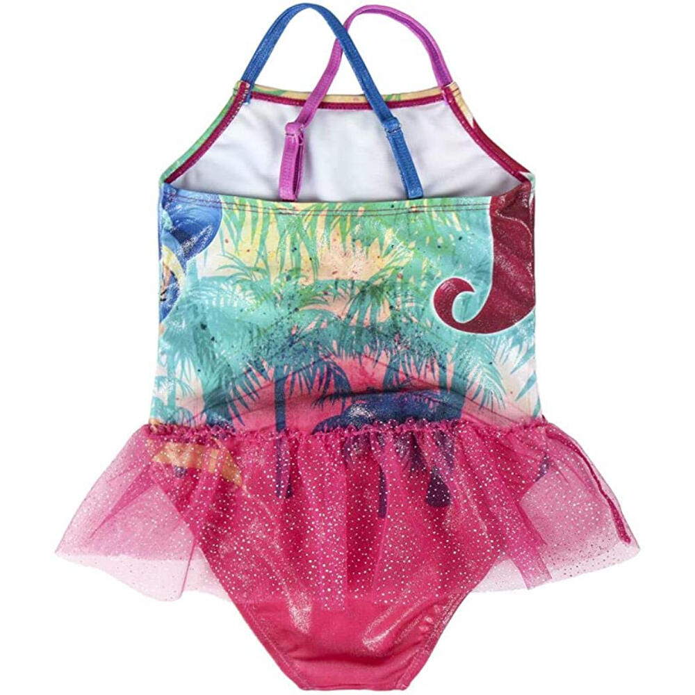 Bañador - Sportswear - Girls' - Con tul, Estampado, Tank - Fucsia 2/3