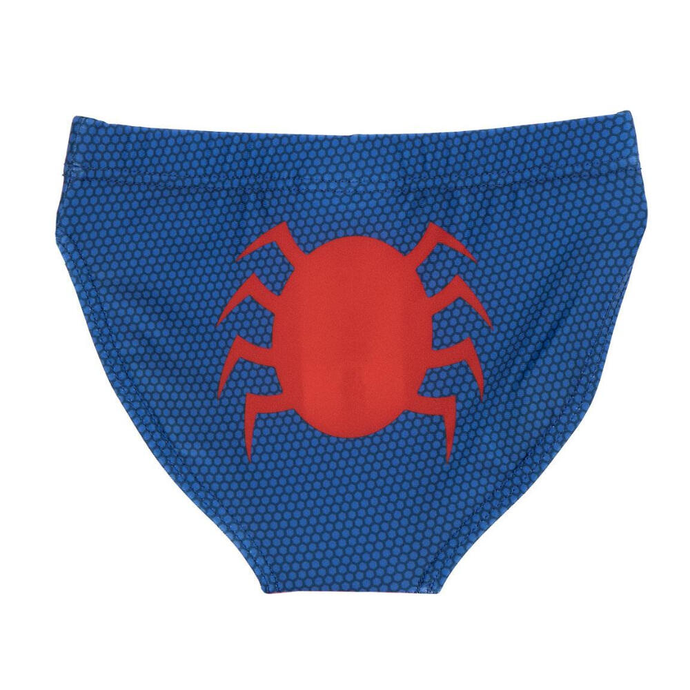 Bañador Slip Spiderman Logo Azul y Rojo Niño 2/3