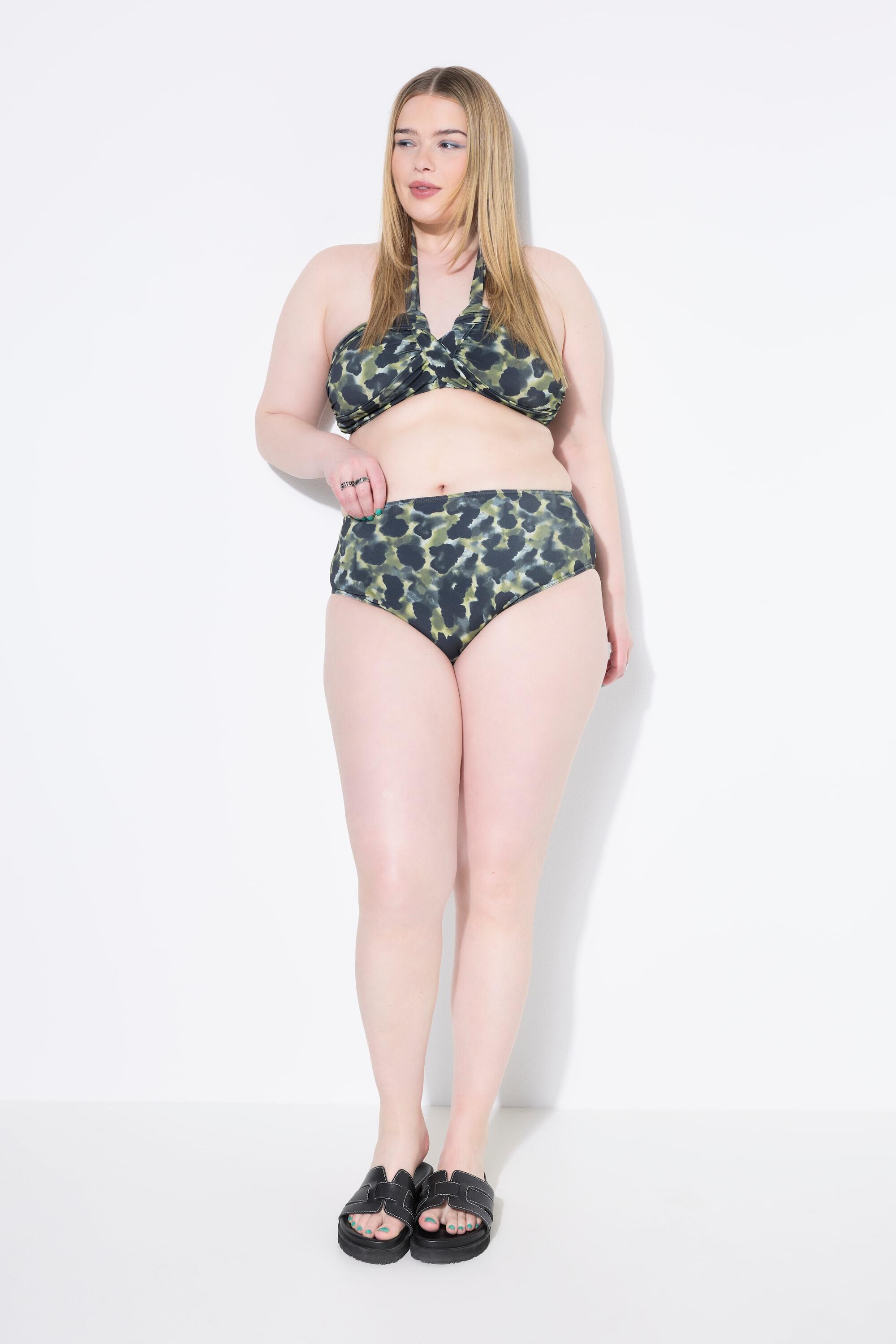 Femme Bas de bikini taille haute et imprimé camouflage 3/6