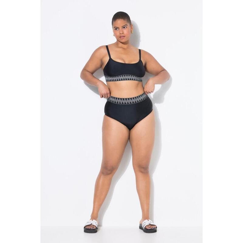Bas De Maillot Taille Haute Shiny Satin