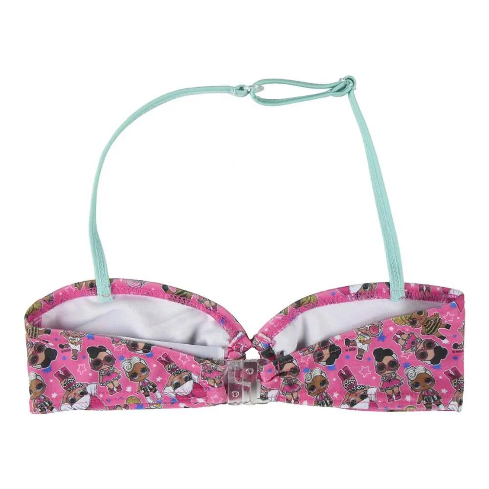 Bañador - Sport - Niña - Bikini estampado, cierre clip - Rosa 3/3
