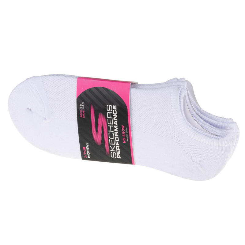 Skechers 3pk Womens Super Stretch Socks, damskie skarpetki białe