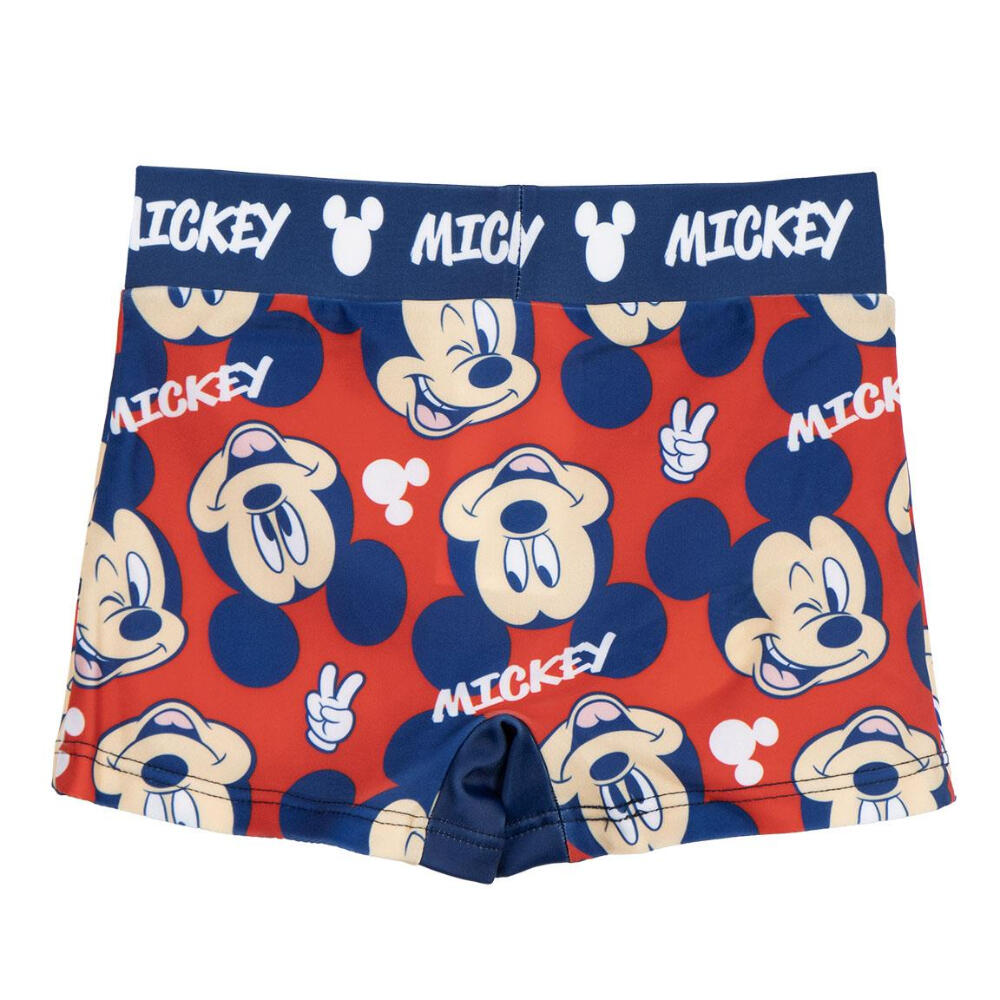 Bañador Boxer Mickey Mouse Azul Marino y Rojo Niño 2/3