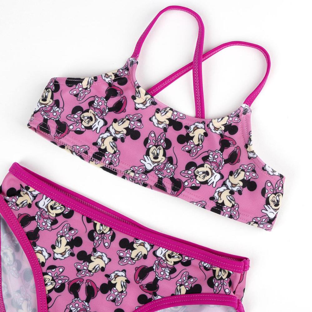 Bañador Bikini Minnie Mouse Rosa con Estampados Niña 3/3