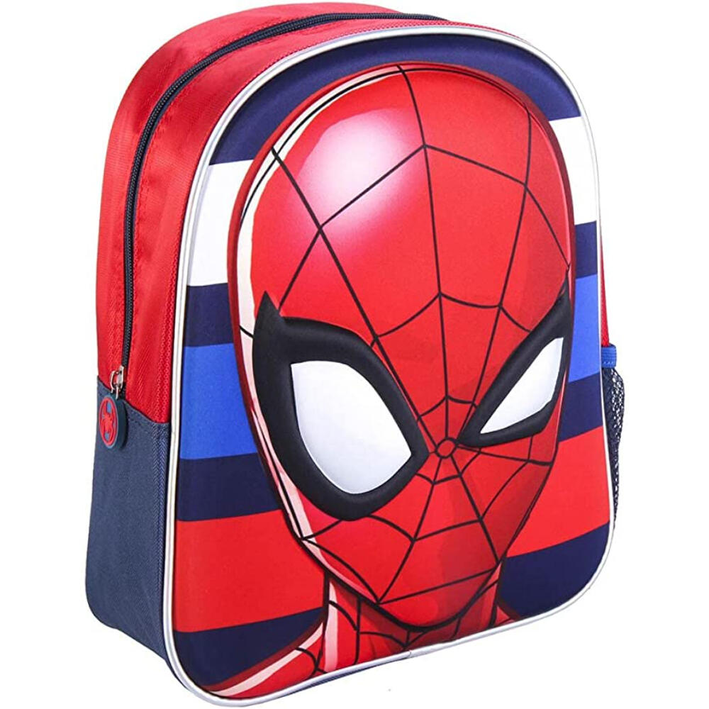 3D Spiderman Stripes Kindergarten Backpack