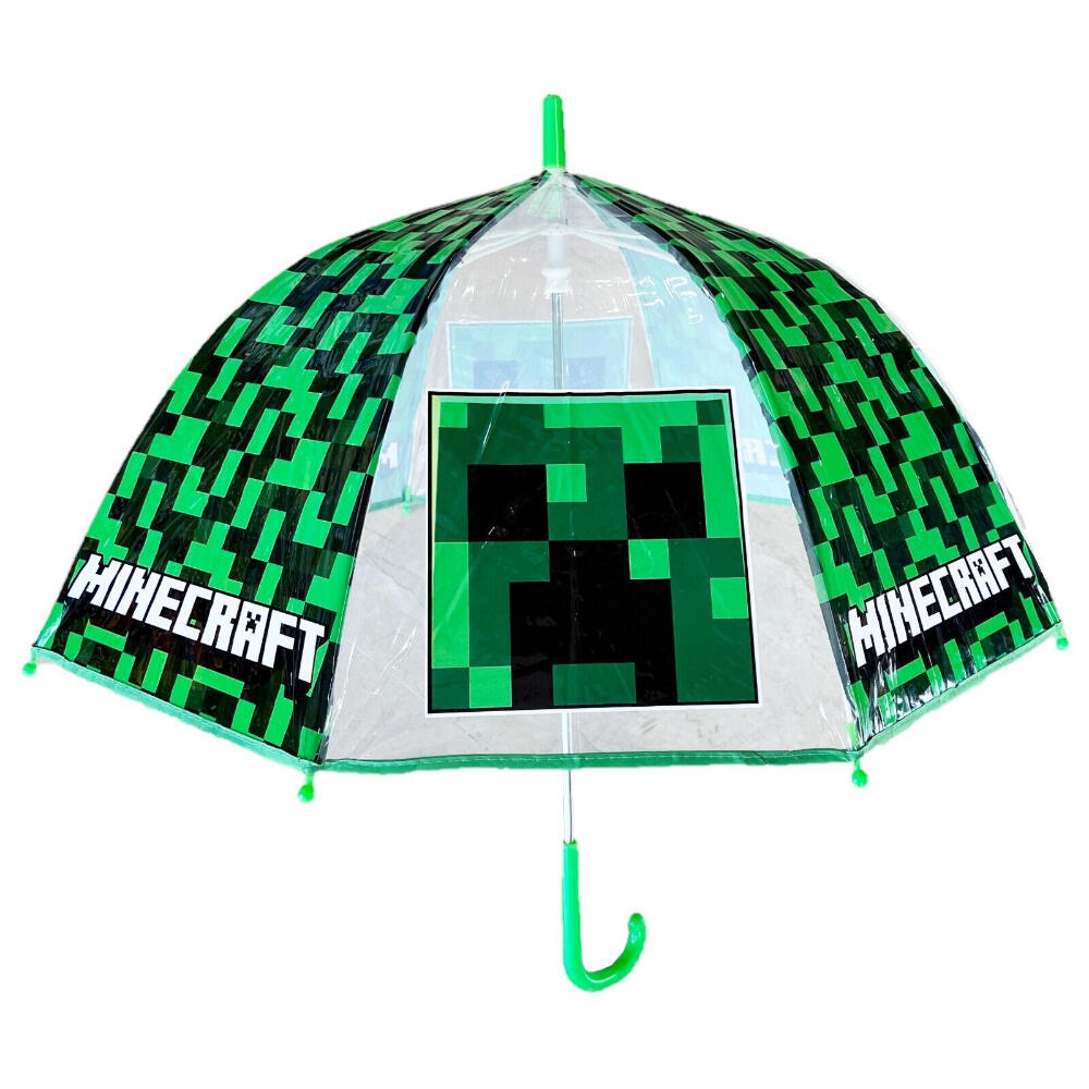 Paraguas Transparente Minecraft Verde 2/3