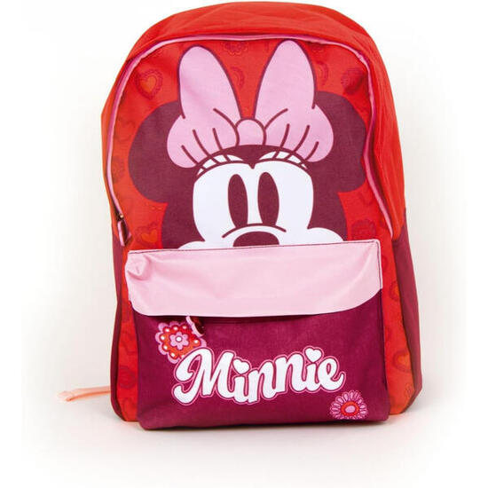 Mochila Juvenil Minnie Mouse Hearts 41 CM
