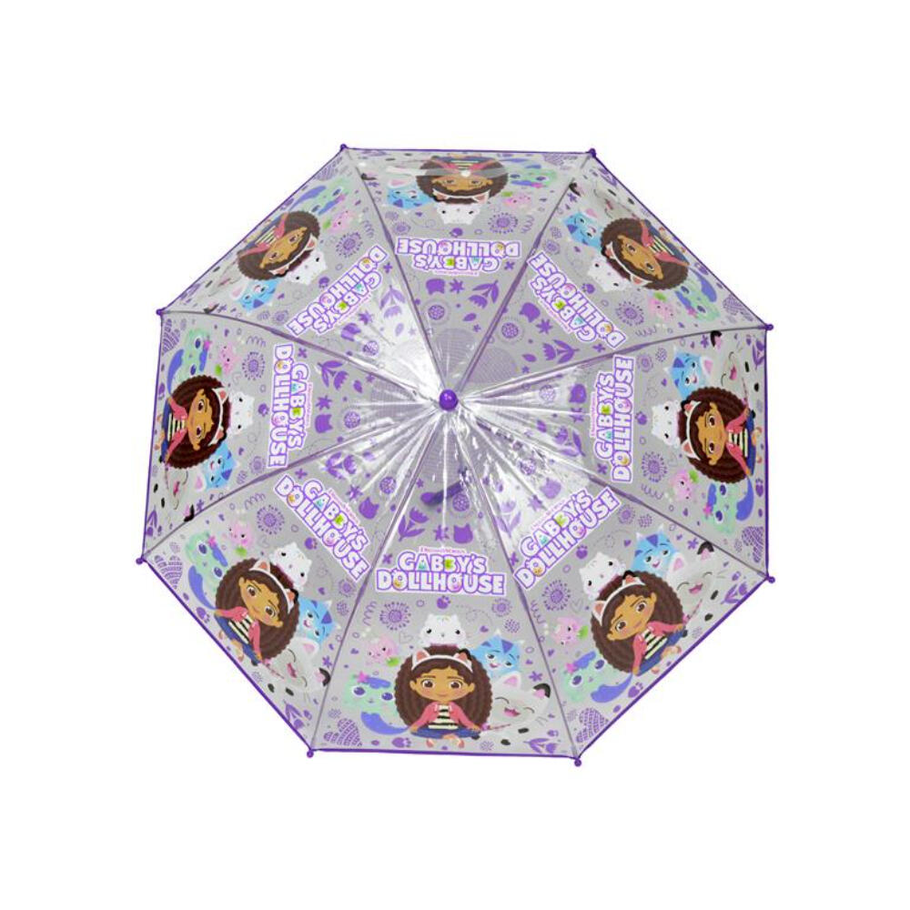 Paraguas Transparente Gabby Dollhouse Manual Morado 2/3
