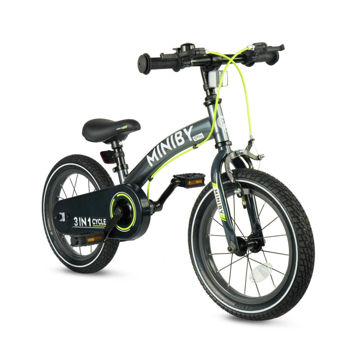 Vélo-draisienne Qplay Miniby 14" Gris 2/3